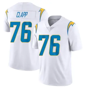 Nike Will Clapp Men's Limited Los Angeles Chargers White Vapor Untouchable Jersey
