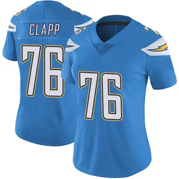 Nike Will Clapp Women's Limited Los Angeles Chargers Blue Powder Vapor Untouchable Alternate Jersey