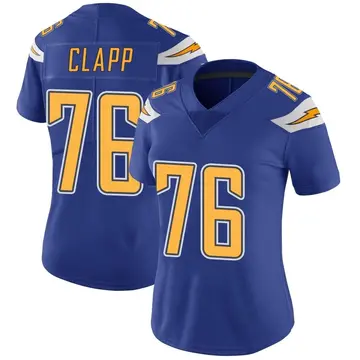 Nike Will Clapp Women's Limited Los Angeles Chargers Royal Color Rush Vapor Untouchable Jersey