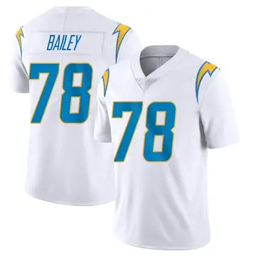 Nike Zack Bailey Men's Limited Los Angeles Chargers White Vapor Untouchable Jersey