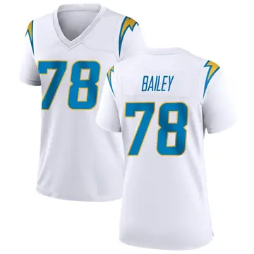 Nike Zack Bailey Women's Game Los Angeles Chargers White Jersey