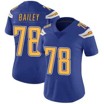 Nike Zack Bailey Women's Limited Los Angeles Chargers Royal Color Rush Vapor Untouchable Jersey