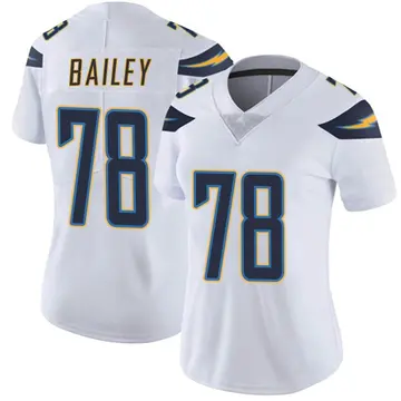 Nike Zack Bailey Women's Limited Los Angeles Chargers White Vapor Untouchable Jersey