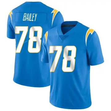 Nike Zack Bailey Youth Limited Los Angeles Chargers Blue Powder Vapor Untouchable Alternate Jersey