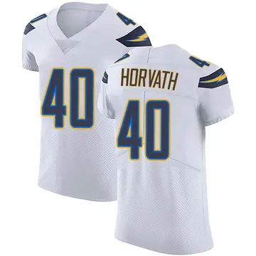 Nike Zander Horvath Men's Elite Los Angeles Chargers White Vapor Untouchable Jersey