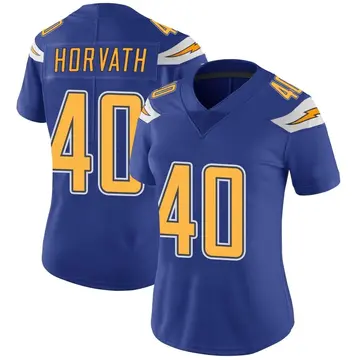 Nike Zander Horvath Women's Limited Los Angeles Chargers Royal Color Rush Vapor Untouchable Jersey