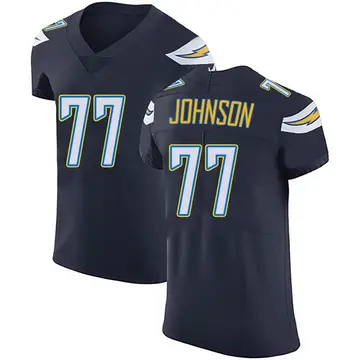 Nike Zion Johnson Men's Elite Los Angeles Chargers Navy Blue Team Color Vapor Untouchable Jersey