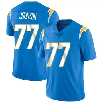 Nike Zion Johnson Men's Limited Los Angeles Chargers Blue Powder Vapor Untouchable Alternate Jersey