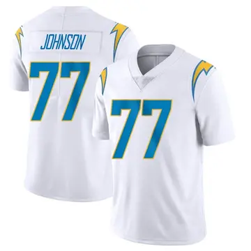 Nike Zion Johnson Men's Limited Los Angeles Chargers White Vapor Untouchable Jersey