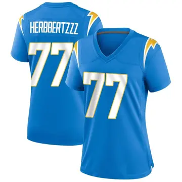 Nike Zion Johnson Women's Game Los Angeles Chargers Blue Powder Alternate Jersey