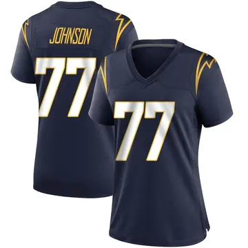Nike Zion Johnson Women's Game Los Angeles Chargers Navy Team Color Jersey