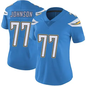 Nike Zion Johnson Women's Limited Los Angeles Chargers Blue Powder Vapor Untouchable Alternate Jersey