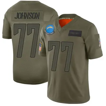 Nike Zion Johnson Youth Limited Los Angeles Chargers Camo 2019 Salute to Service Jersey